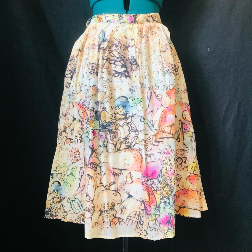 Artistic Watercolor Skirt
